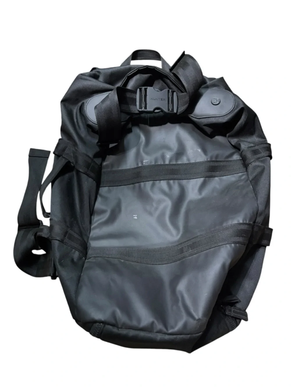 Hunter | backpack duffle bag Black Roll-Top Backpack large